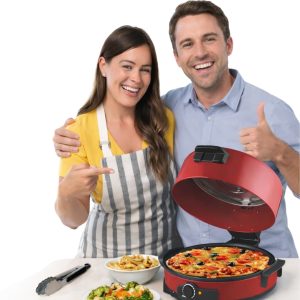 عائلة فرحة بخبازة البيتزا